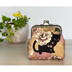 Porte-monnaie avec fermoir rectangulaire