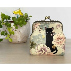 Porte-monnaie avec fermoir rectangulaire