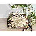 sac fermoir avec bandoulière 20cm